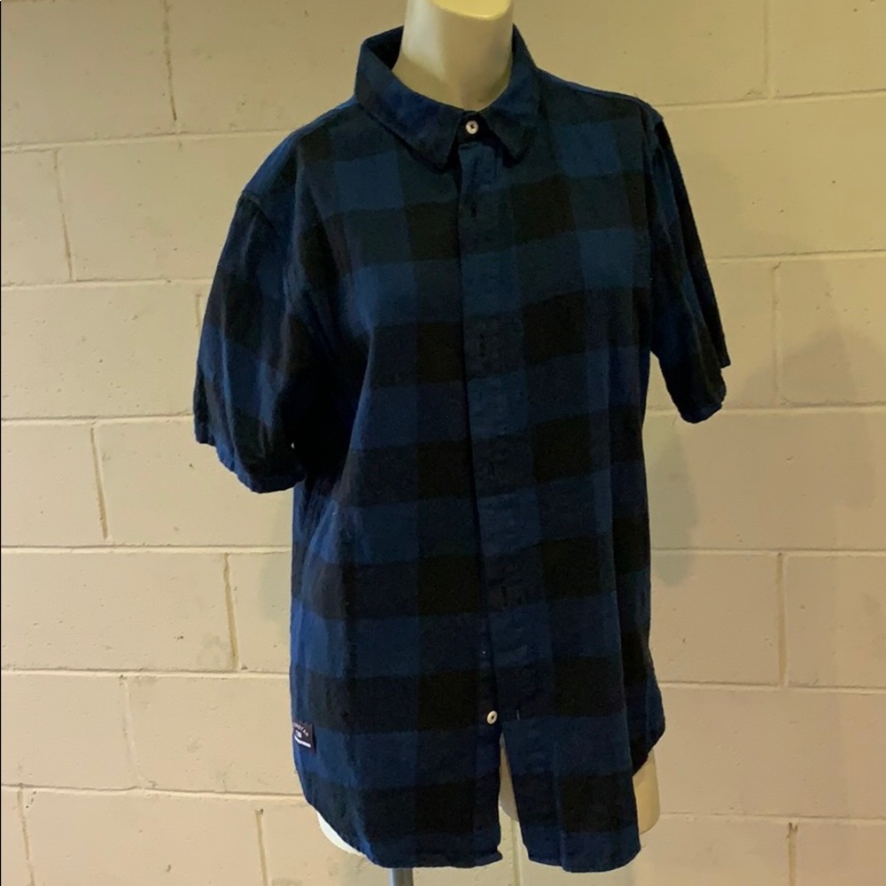 Four star short sleeve flannel size S
